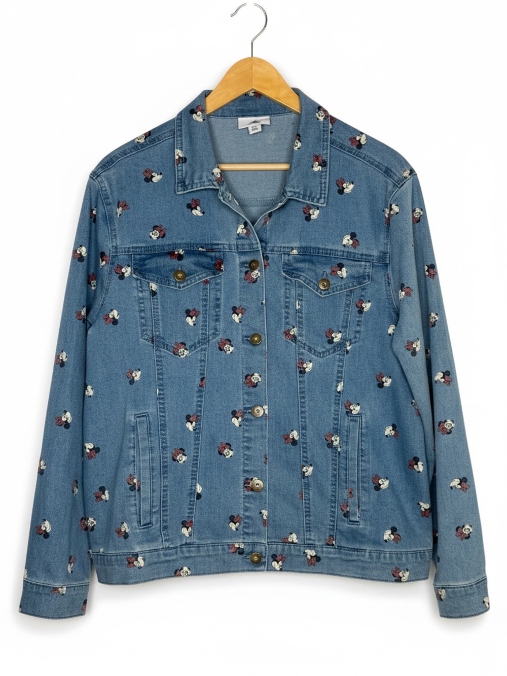 Disney Parks Minnie Mouse Denim Jacket XL - Picture 1 of 7